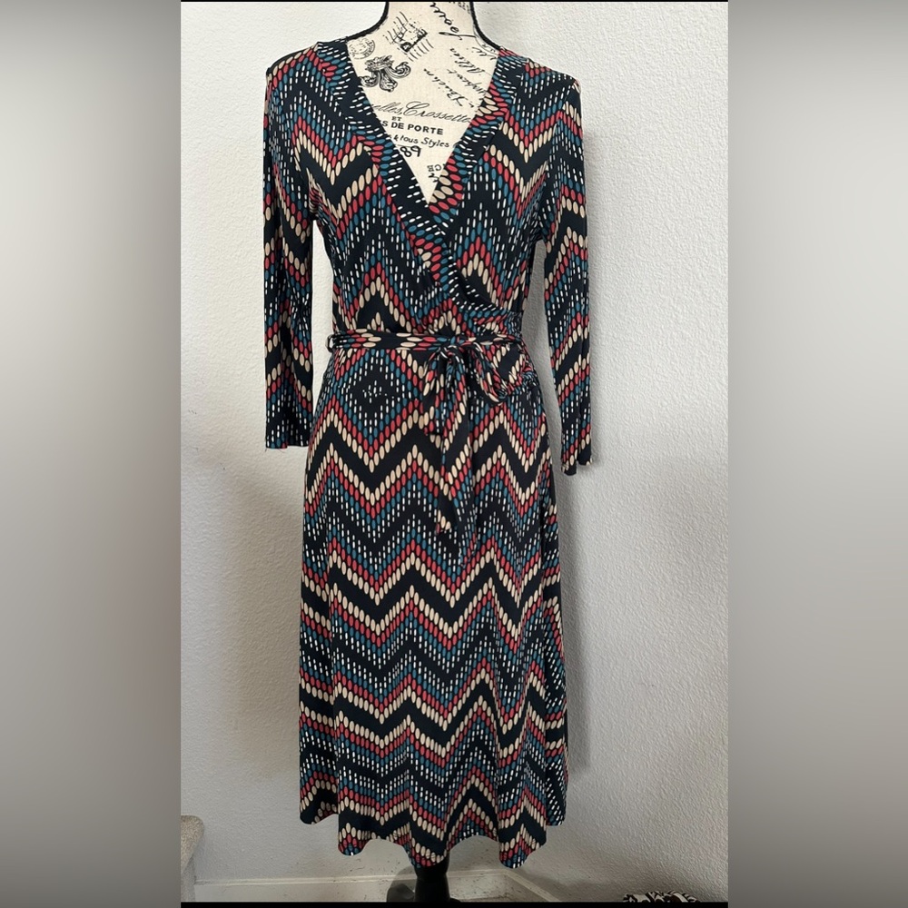 Janette Girls Patterned Long Sleeve Dress